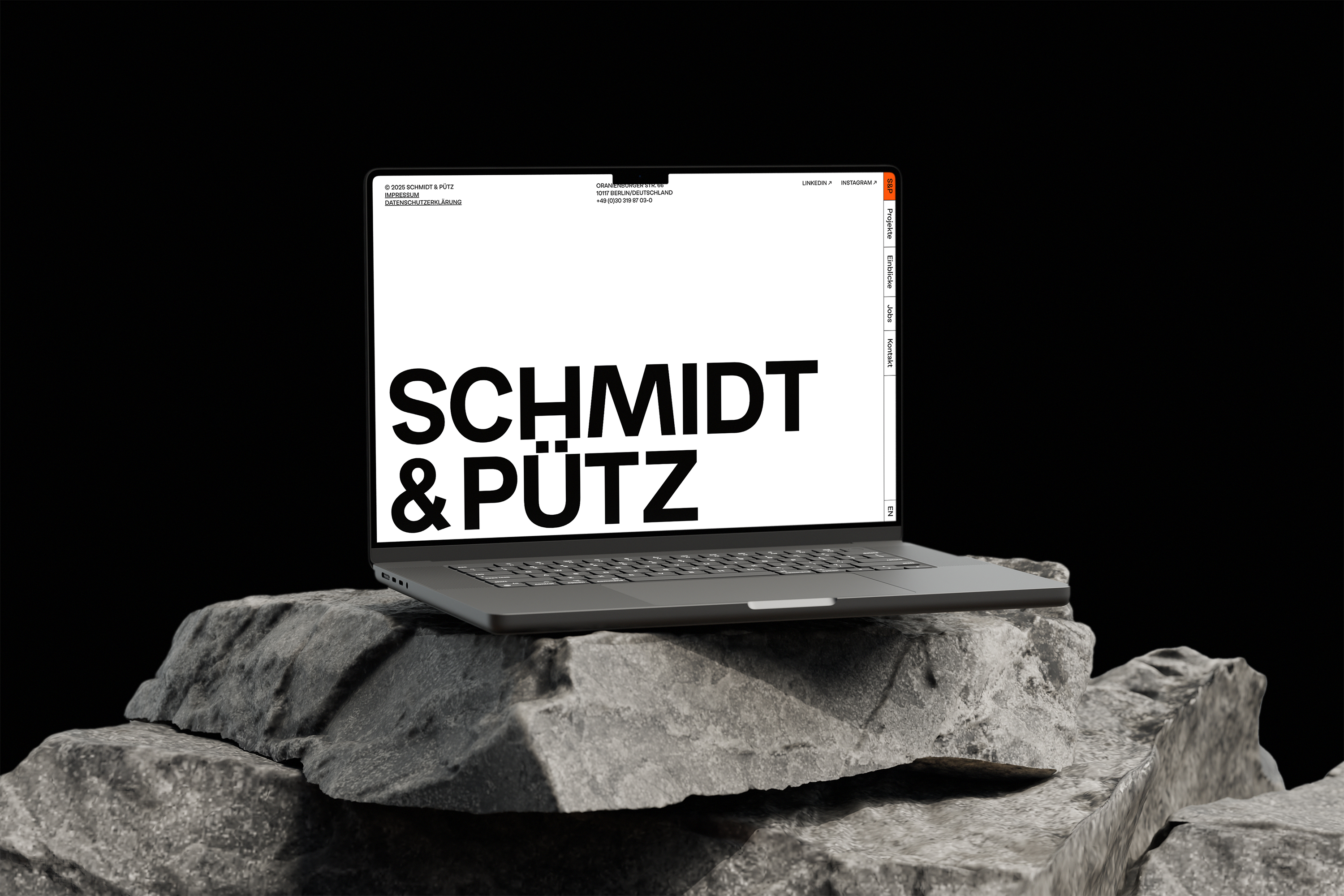 Schmidt & Pütz – Corporate Identity, Website